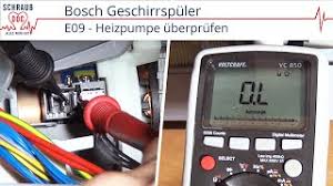 Das sicherheitssystem befindet sich zwischen wasserhahn und gerät. Geschirrspuler Fehlermeldung E09 Heizpumpe Uberprufen Bosch Siemens Neff