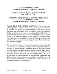 A medical power of attorney is also called a health care power of attorney. Illinois Short Form Fill Out And Sign Printable Pdf Template Signnow