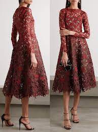 Luxury Lace Dress For A Winter Wedding Mother Of The Bride Oscar De La Renta S Designs Are Oft Winter Wedding Outfits Bride Clothes Winter Wedding Guest Dress