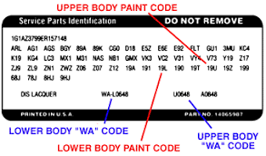 gm color guide car code plastikote paint products