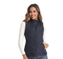 LONGKING Women's Vest - Stand Collar Lightweight Zip Quilted ...