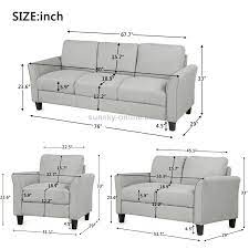 Entdecke moderne sofas für dein zuhause. Us Warehouse Lp000012naa Three Double Single Sofa Size 76x29x33 Inches 53 7x29x33 Inches 31 1x29x33 Inch Joaquin Nunez Shop