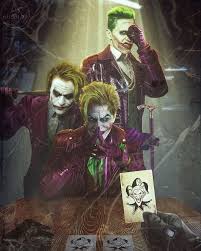 Who Is Your Favorite Joker Art By Atlant 99 Joker Joaquinphoenix Heathledger Jacknicholson Jaredleto Justiceleagu Comic Kunst Joker Joker Cosplay
