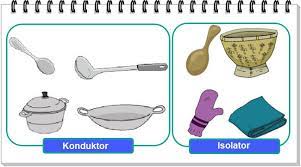 Konduktor adalah benda atau bahan yang dapat menghantarkan listrik atau panas dengan baik. Pembelajaran 1 Tema 6 Subtema 3 Pengaruh Kalor Terhadap Kehidupan Mikirbae Com