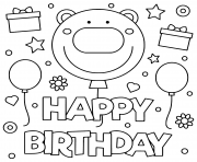 Click the happy birthday card coloring pages to view printable version or color it online (compatible with ipad and android tablets). Happy Birthday Coloring Pages To Print Happy Birthday Printable
