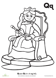 The Letter Q Worksheet Education Com Preschool Coloring Pages Letter A Crafts Color Worksheets