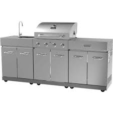 Gas Grill Island Barbecue Bbq Outdoor Kitchen Stainless Steel Sink Storage Units Build Outdoor Kitchen Outdoor Kitchen Grill Outdoor Grill Island