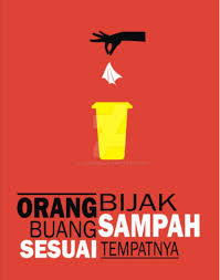 » poster larangan membuang sampah. Poster Gambar Orang Sedang Membuang Sampah