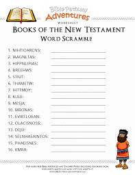Bible word scrambles these puzzles randomly scramble the letters of a bible word or phrase. Sunday School