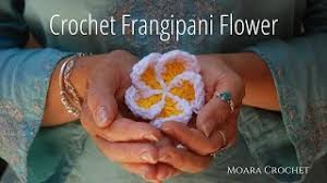 Plumeria flowers are so beautiful. How To Crochet Frangipani Flower Free Pattern Youtube