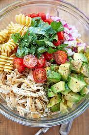 Über 7 millionen englischsprachige bücher. Healthy Chicken Pasta Salad With Avocado Tomato And Basil Imldz Is A Place To Share Food From All Over The World