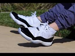 Find out where you can buy a pair here. 2011 Air Jordan 11 Retro Concord On Feet Youtube