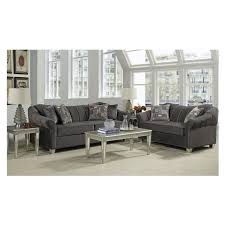 Add Mid Century Modern Style To Your Living Room With The Piccolo Gray Sofa Such As Rolled Arms Channe Hamptons Living Room Living Room Sofa Living Room Sets