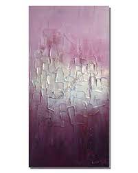 6% coupon applied at checkout. Contemporary Canvas Art Canvas Artwork Plum Purple Silver Full Textured