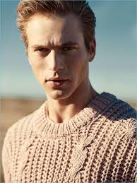 Blue-sky Thinking: Jules Raynal Dons Textural Knits for Harrods Magazine