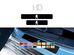 HDUSA Big Foot Door Sill Vinyl Decal Overlay Set Sasquatch Car Accessory  Sill Cover Mod Customization for Bronco 2021 2022 2023 2024 6G