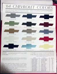 1964 Chevrolet Paint Color Trivia I Never Knew That
