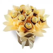 We make and personalize chocolate bouquets. Mini Ferrero Tin Delicious Buds Chocolate