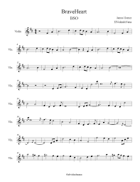 Crie um pefil grátis para sua banda agora mesmo. Braveheart Violin Coracao Valente Partituras Musica