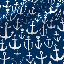 Nautical Fabric Wallpaper Home Decor Spoonflower