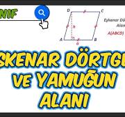 Eşkenar Dörtgen ve Yamuğun Alanı 📘 7.Sınıf Matematik #2023