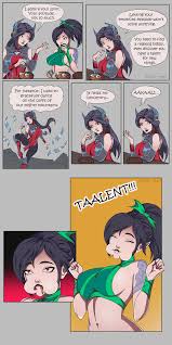 I did a comic with Irelia and Akali (sorry for the big image but I cant  post multiple photos) : rakalimains