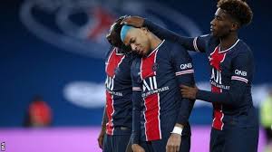 A character or person depicted has blue colored hair. Paris St Germain 2 0 Lorient Kylian Mbappe And Moise Kean Give Psg Win Bbc Sport