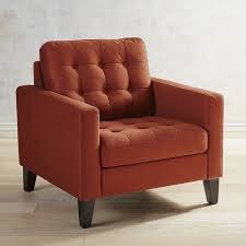 Nyle Paprika Armchair Pier 1 Imports Leather Wingback Chair Accent Chairs For Living Room Red Leather Chair