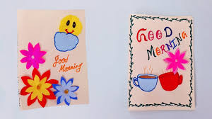 Final words on good business cards. Good Morning Card How To Make Good Morning Card Latest Greeting Cards Design Youtube