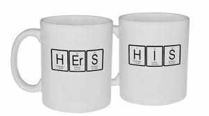 Funny coffee mug set his beard her butt. His And Hers Periodic Table Of Elements Mug Set Neurons Not Included