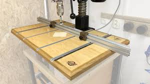 Drill Press Table Homemade Youtube In 2020 Drill Press Table Drill Press Drill