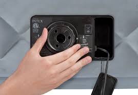 Intex 20in Queen Dura Beam Supreme Air Flow Airbed With Built In Electric Pump Dura Beam Supreme Air Bed Intex Beams