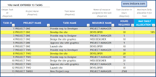 project planner adv excel template v2 enhancements