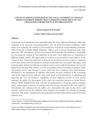 Local authorities in the states of sabah and sarawak are governed by their ordinances that mandate the state governments as the planning authority malaysia's building regulatory system stipulates that lead agencies and local authorities conduct building inspections and issue permits and. Pdf A Study On Services Provided By The Local Authority In Sarawak From Customer S Perspective Experience From The Past And Challenges For Better Future Urbanization Noni Harianti Junaidi 1 Noni Harianti