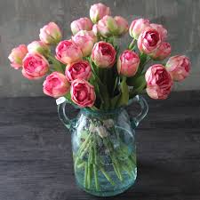 Labor day sale · 2020 deals · unbeatable value Wholesale 240pcs New Stunning Holland Tulip Decorative Silk Flower Tulip Wedding Home Party Event Gift Interior Trim Indigo Artificial Dried Flowers Aliexpress