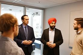 Minister of innovation, science and industry, innovation, science and economic development canada. Minister Bains Tours Mitchell Hall Ahead Of Opening Queen S Gazette Queen S University
