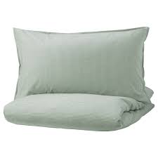 Combined with black, white and gold, emerald green is given a fresh look with an opulent feel. Bergpalm Duvet Cover And Pillowcase S Green Stripe Full Queen Double Queen Ikea