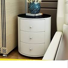 Round accent table with gold finish wire base and natural marble top. Homranger Round Bedside Table Simple Modern White Mini Edge European Locker Bedside Cupboard A Simple Bedside Tables Bedside Table Round Round Bedside