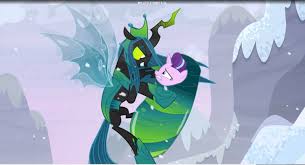 For a world of singing candy coloured ponies, mlp is full of little dark moments. 2127284 Safe Screencap Queen Chrysalis Starlight Glimmer Changeling Changeling Queen The Ending Of The End Bondage Changeling Slime Cocoon Cocooning Female Mare Mega Chrysalis Ultimate Chrysalis Derpibooru