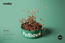 Pet Bowl Mockup Set In 2020 Pet Bowls Food Mockup Pet Food Packaging