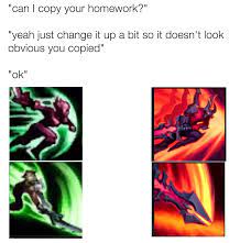 Can I Copy Your Homework Meme R Rivenmains