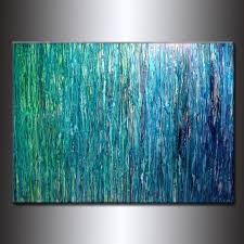 If you're hesitant to buy art unseen in person, don't be. Abstract Painting Original Large Blue Green Abstract Art Etsy