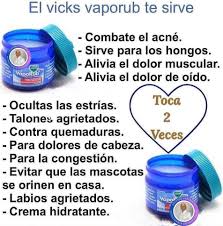 El Vick Vaporub tiene muchos más usos que simplemente aliviar los síntomas  del resfriado. Sus ingredientes como el mentol, eucalipto y alcanfor hacen  que sea un remedio versátil 🌿 Puedes aplicarlo en