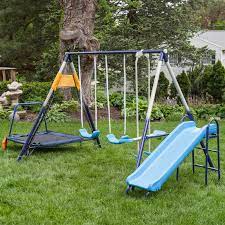Playtime Toys Swing Sets Hayneedle Com Metal Swing Sets Metal Swings Swing Set