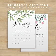Printable Calendar 2017 Floral Calendar By Fearlessconfetti 2017 Floral Calendar Printable Wall Calendar Calendar Printables