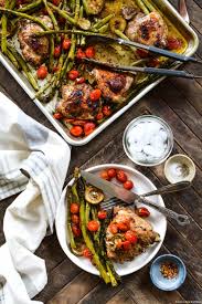 Sheet Pan Chicken Thighs With Summer Vegetables Ciao Chow Bambina Recipe Pan Chicken Thighs Summer Vegetable Pan Chicken