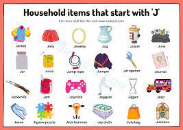 (verse 1) the a.b.c. / ˌ eɪ. Household Items That Start With J J Words For Preschool