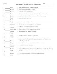 Determine the relationship between electron configuration and atomic radius. Periodic Table Vocabulary Worksheet Answers Snowtanye Com
