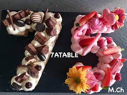 Number cake, ganache chocolat et kinder. Numbers Cakes 7 A Table