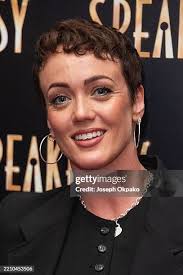 Natalie Crane and Stuart Glover arrive at Adelphi Theatre for Karen... News  Photo